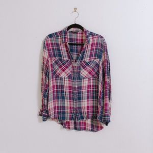 Soft Plaid Shirt-Express
